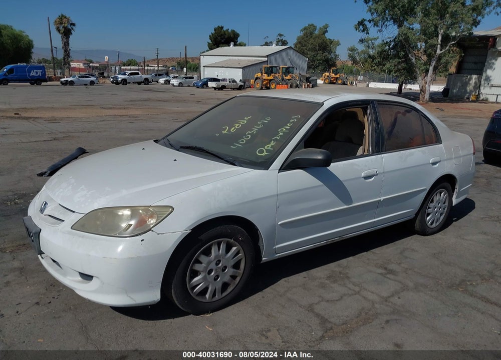 2004 HONDA CIVIC LX VIN: 2HGES16634H596922