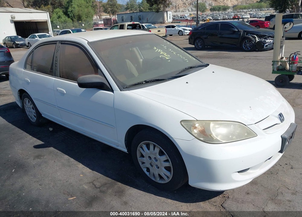 2004 HONDA CIVIC LX VIN: 2HGES16634H596922