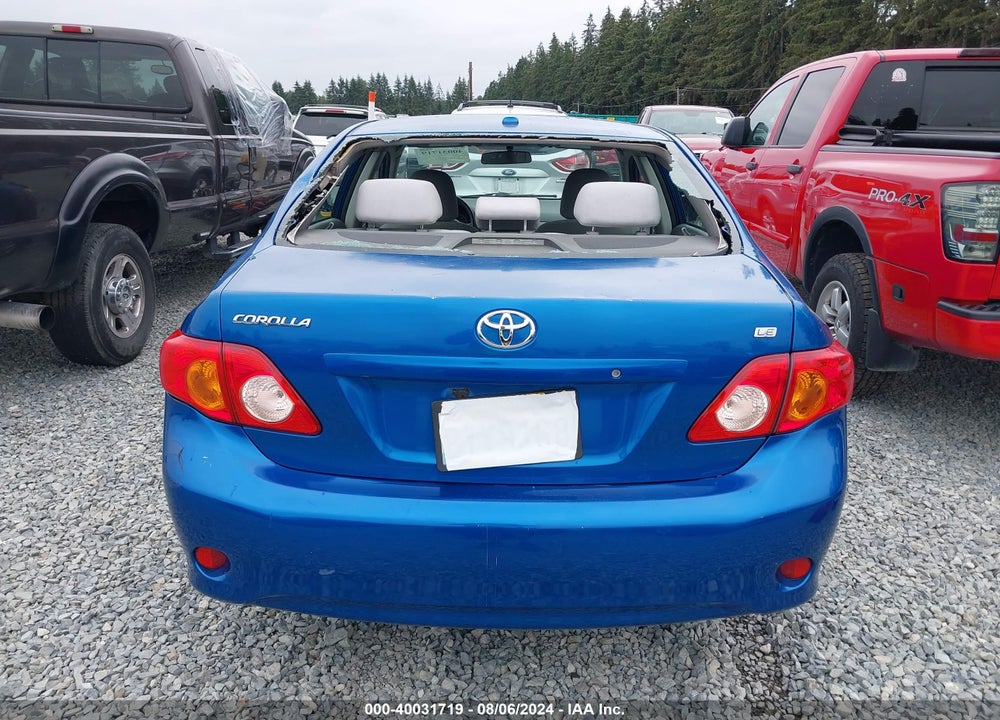 2009 TOYOTA COROLLA LE VIN: 1NXBU40E39Z099138