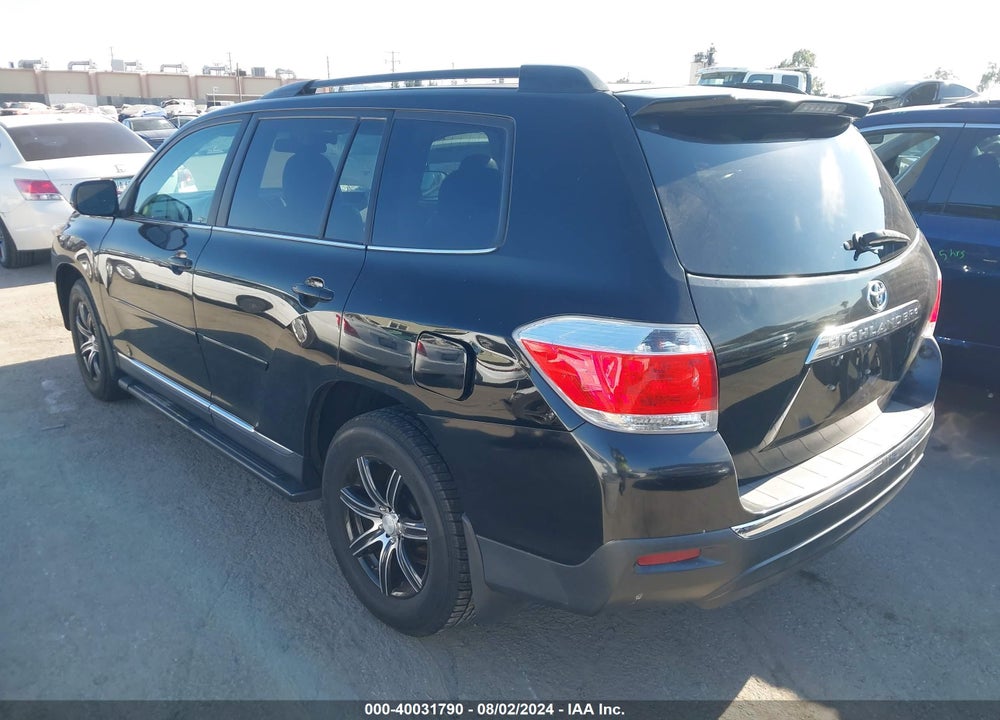 2013 TOYOTA HIGHLANDER SE V6 VIN: 5TDZK3EH4DS125295