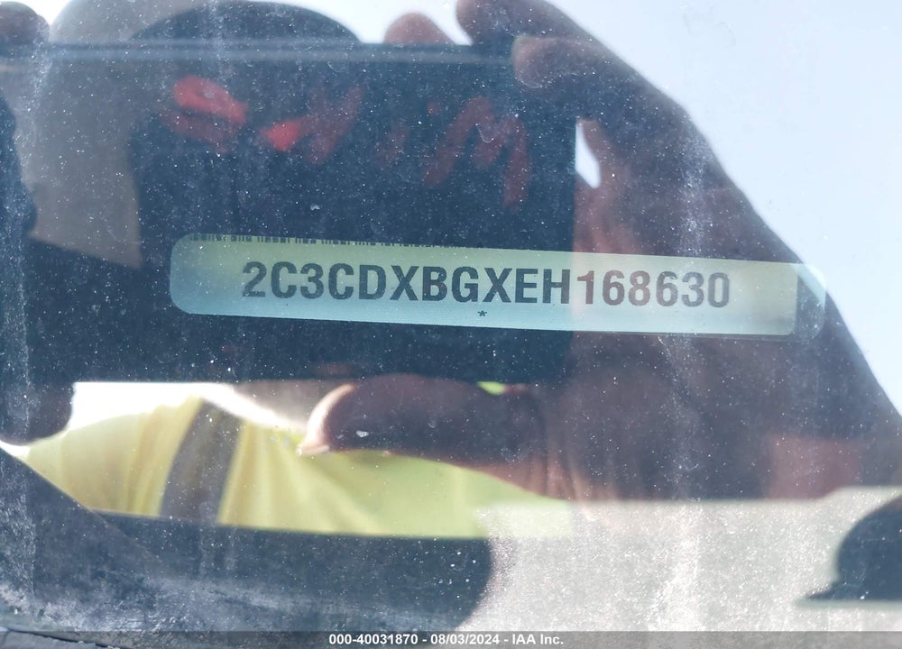 2014 DODGE CHARGER VIN: 2C3CDXBGXEH168630