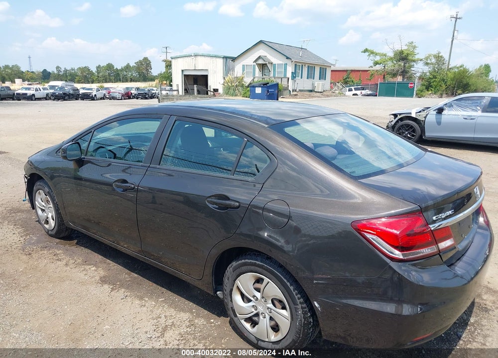 2013 HONDA CIVIC LX VIN: 19XFB2F51DE200448