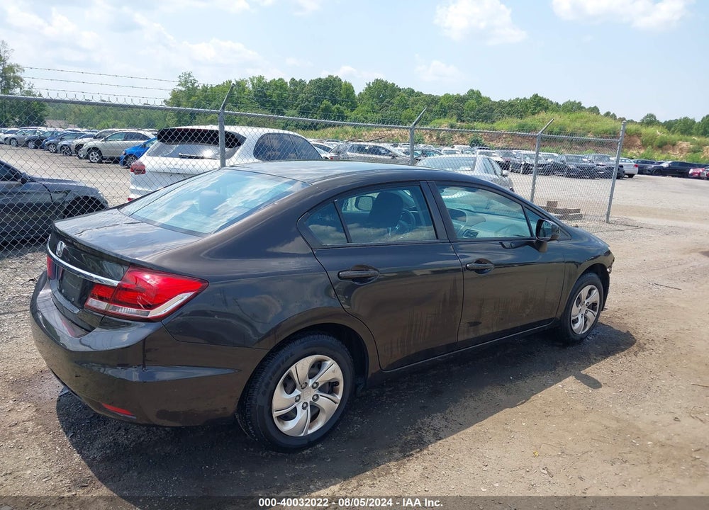 2013 HONDA CIVIC LX VIN: 19XFB2F51DE200448