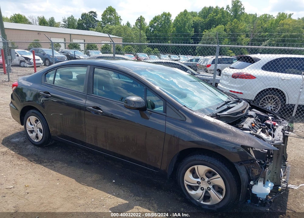 2013 HONDA CIVIC LX VIN: 19XFB2F51DE200448