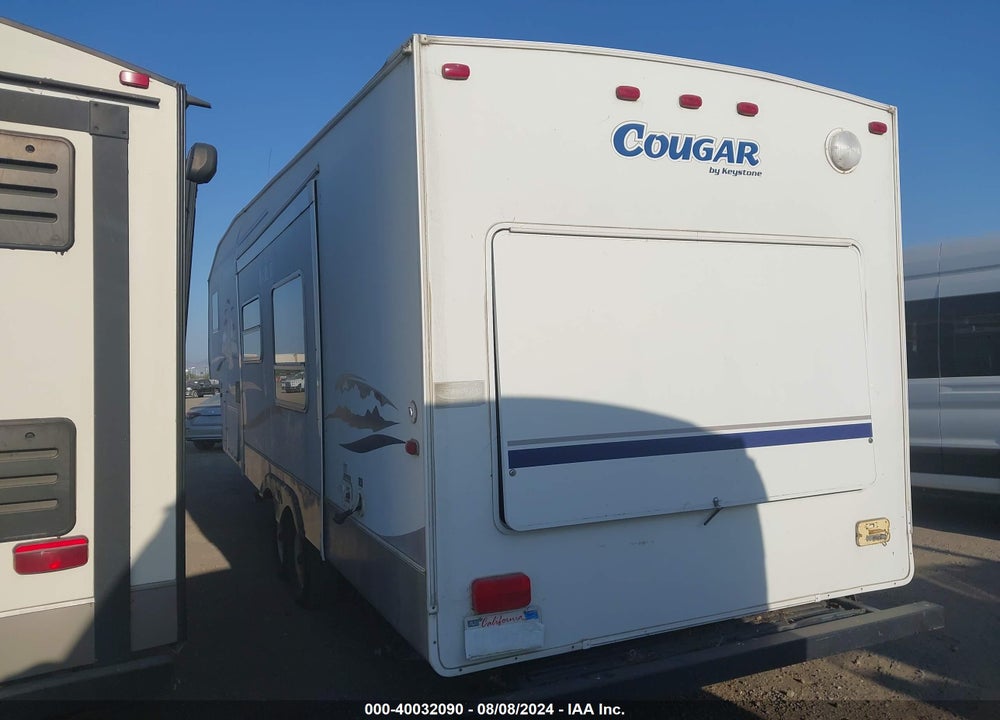2005 KEYS COUGAR VIN: 4YDF281285K060426