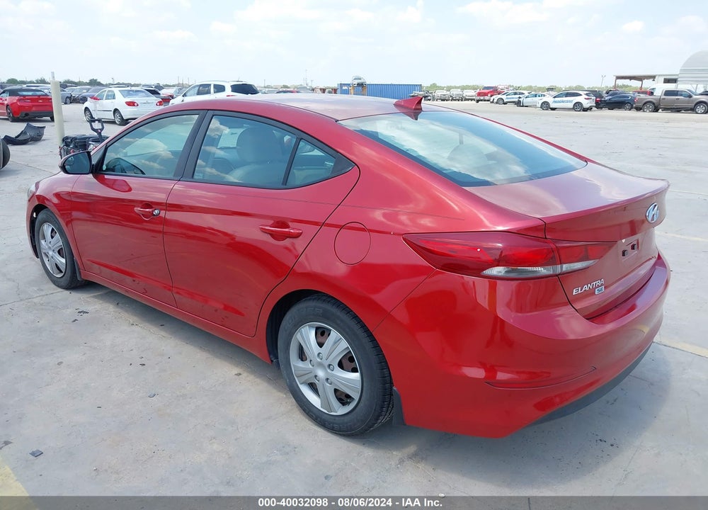 2017 HYUNDAI ELANTRA SE VIN: 5NPD74LF9HH205576