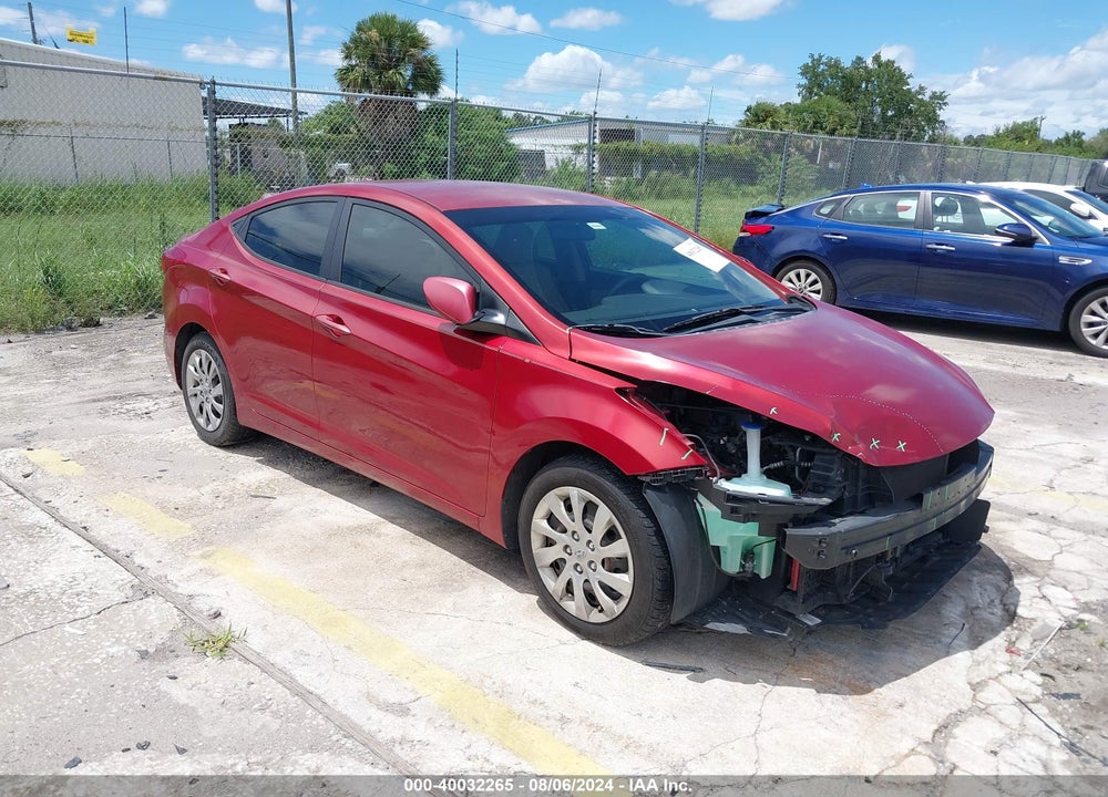 2013 HYUNDAI ELANTRA GLS VIN: KMHDH4AE7DU486053