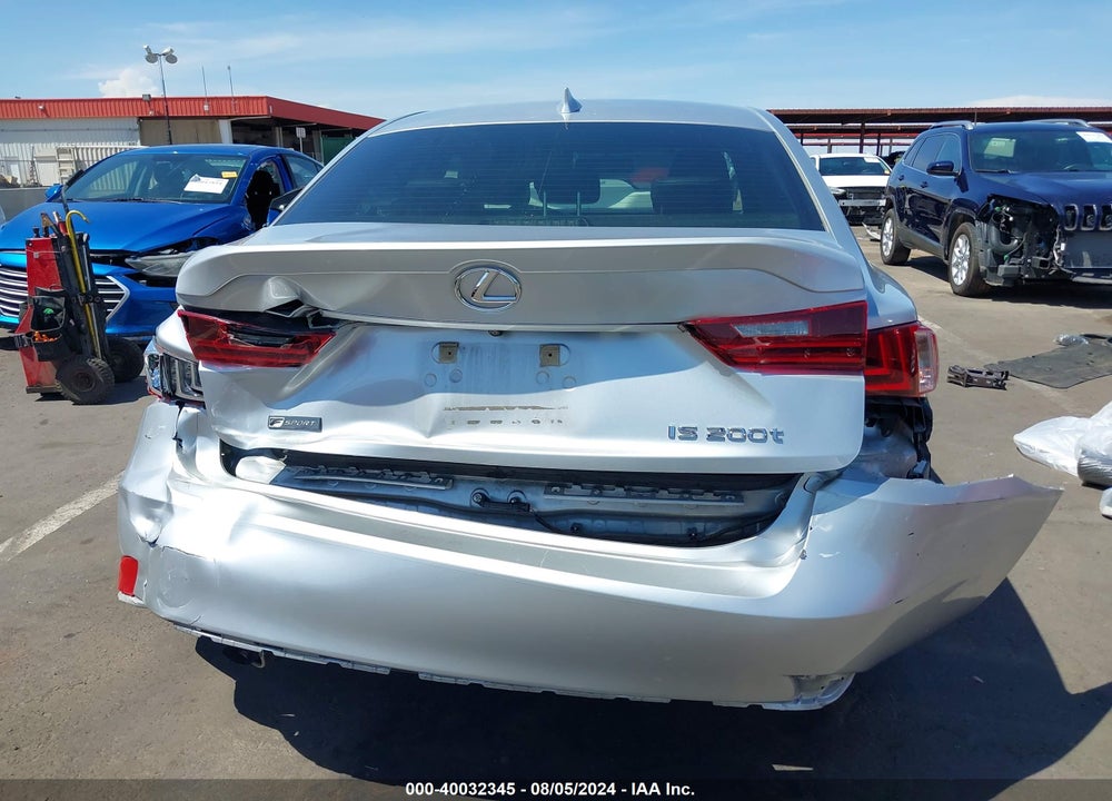 2016 LEXUS IS 200T VIN: JTHBA1D21G5010037