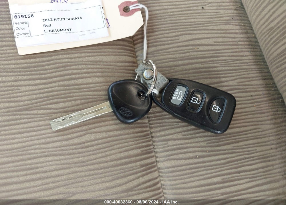 2012 HYUNDAI SONATA GLS VIN: 5NPEB4AC4CH488683