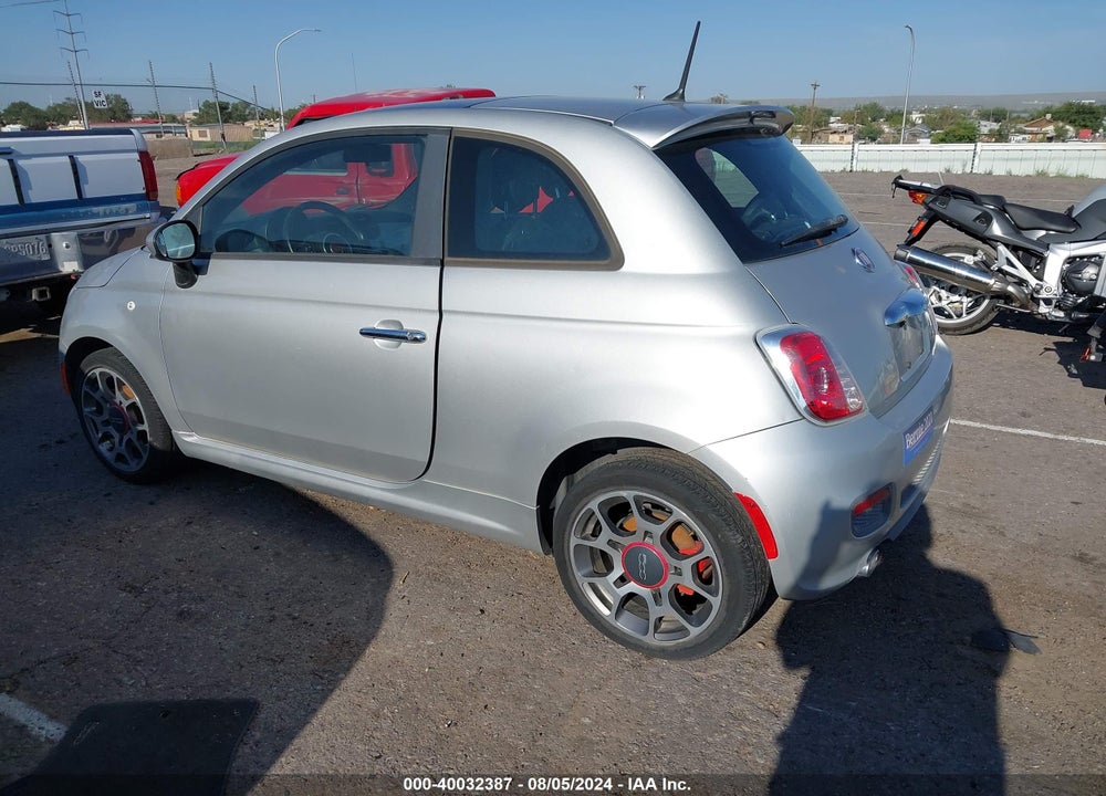 2012 FIAT 500 SPORT VIN: 3C3CFFBR2CT381405
