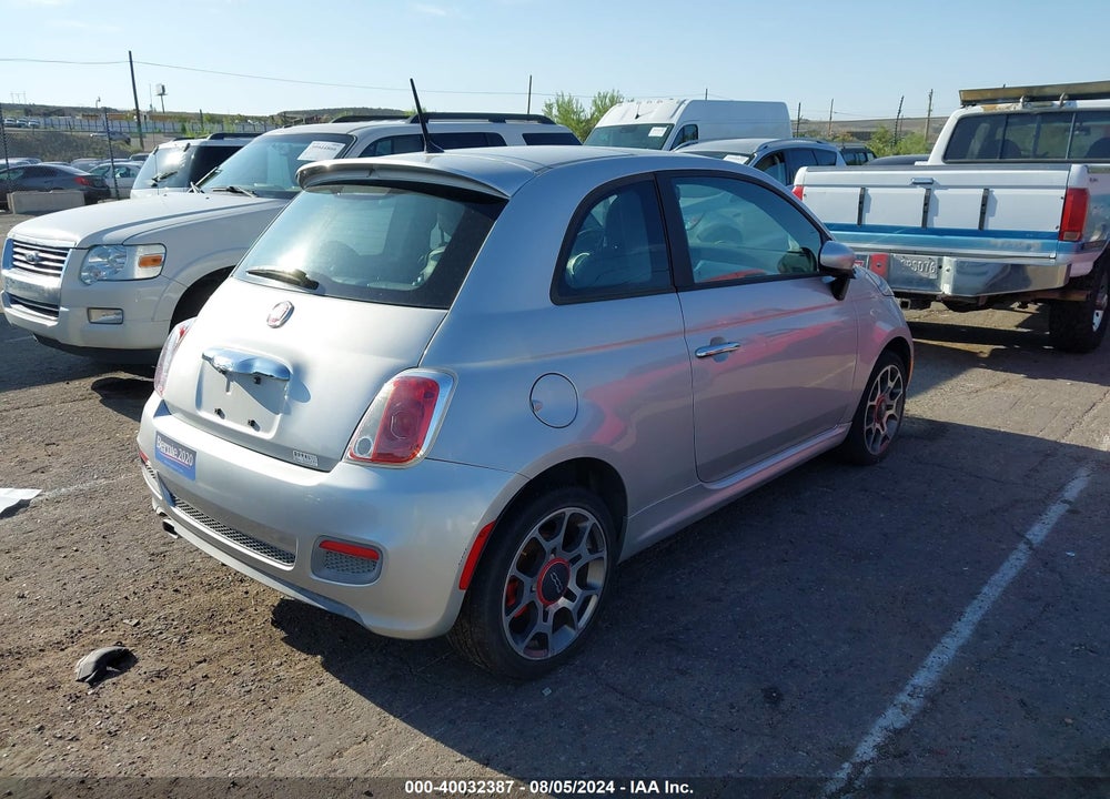 2012 FIAT 500 SPORT VIN: 3C3CFFBR2CT381405