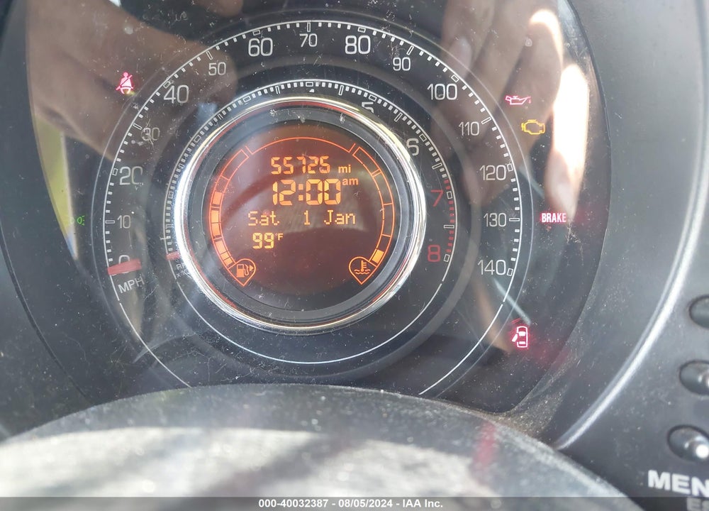 2012 FIAT 500 SPORT VIN: 3C3CFFBR2CT381405