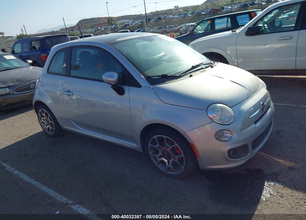 2012 FIAT 500 SPORT VIN: 3C3CFFBR2CT381405