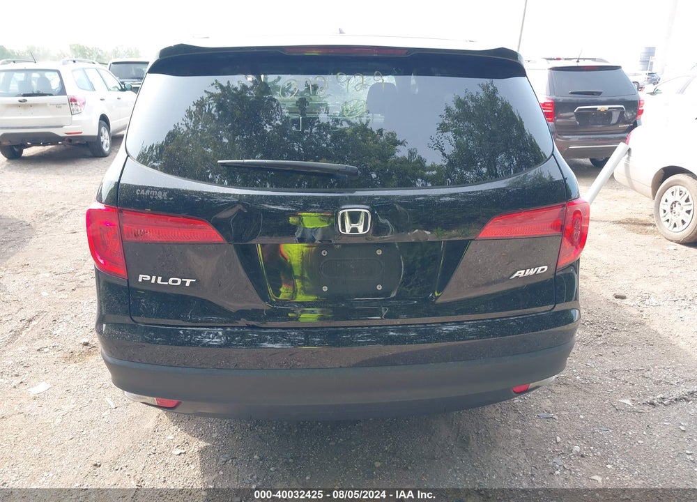2017 HONDA PILOT EX-L VIN: 5FNYF6H59HB072929