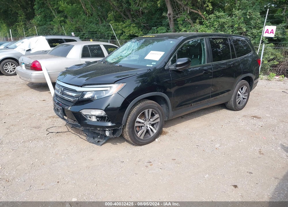 2017 HONDA PILOT EX-L VIN: 5FNYF6H59HB072929