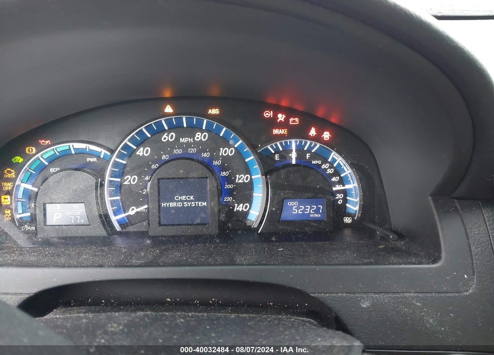 2014 TOYOTA CAMRY HYBRID XLE VIN: 4T1BD1FK4EU100903