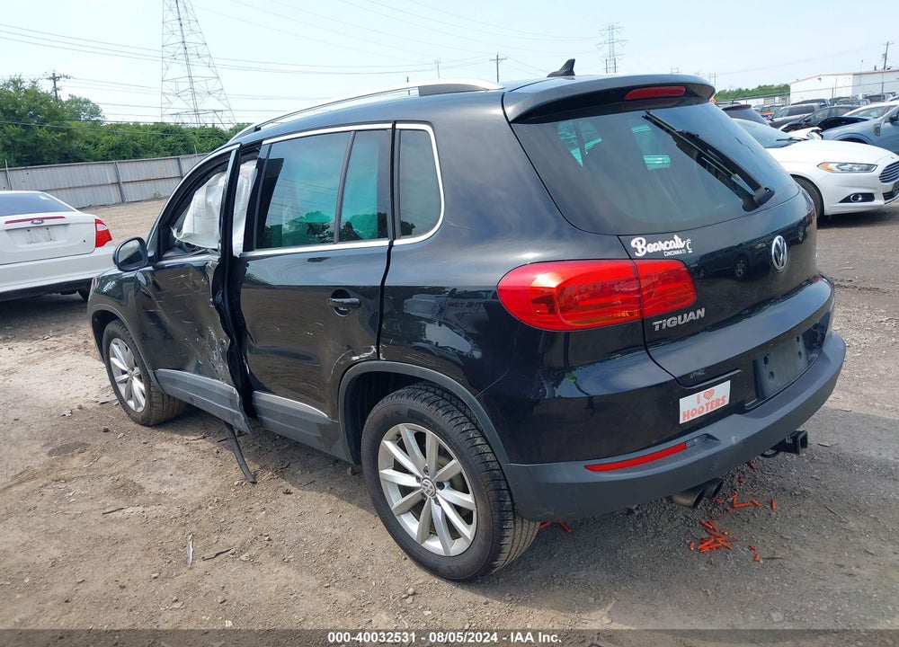 2017 VOLKSWAGEN TIGUAN 2.0T WOLFSBURG EDITION VIN: WVGSV7AX2HK018736