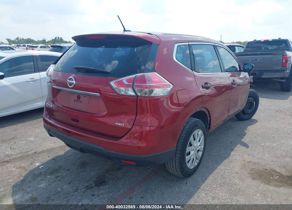 2016 NISSAN ROGUE S/SL/SV VIN: 5N1AT2MV6GC748611