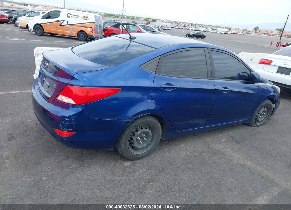2015 HYUNDAI ACCENT GLS VIN: KMHCT4AE1FU919993