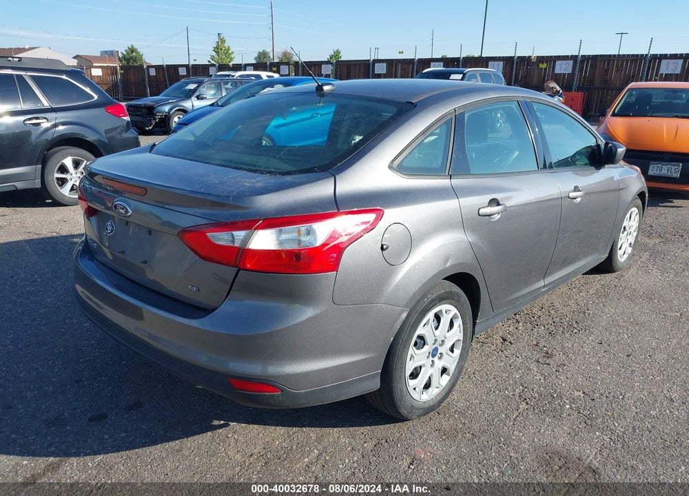 2012 FORD FOCUS SE VIN: 1FAHP3F29CL108750