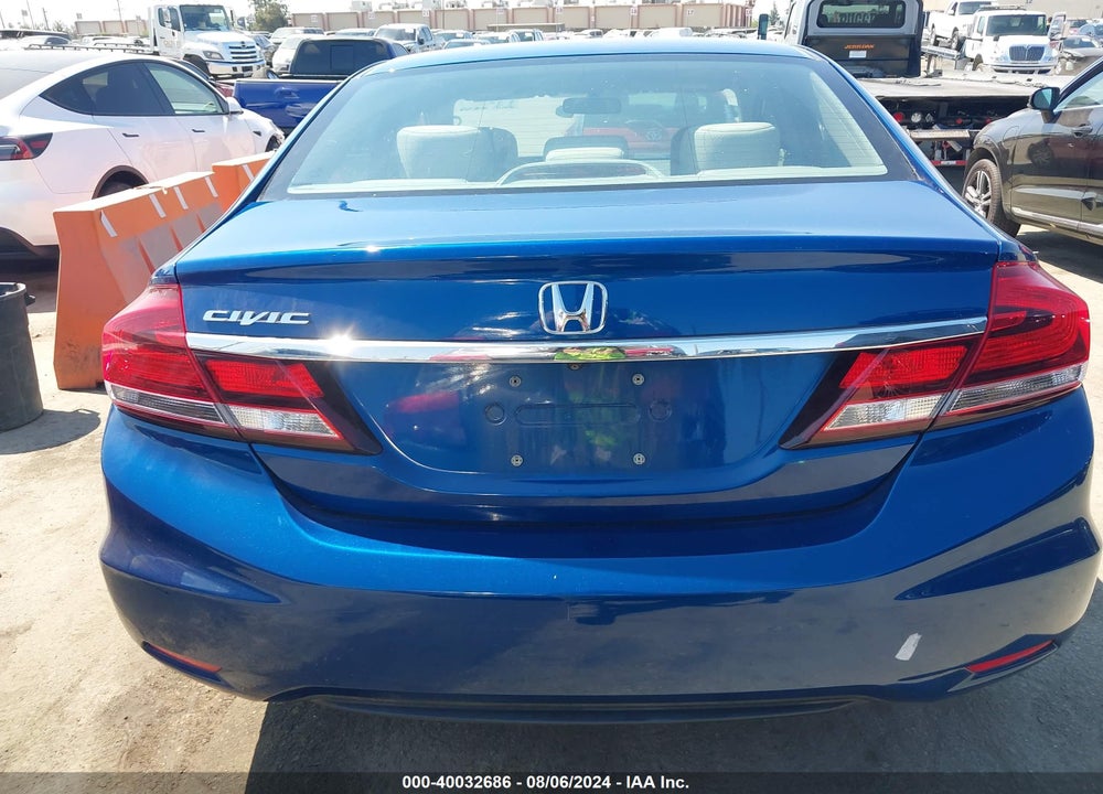 2013 HONDA CIVIC LX VIN: 19XFB2F57DE281875