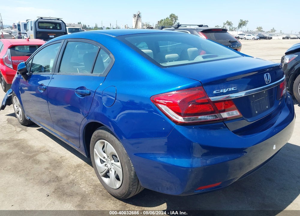 2013 HONDA CIVIC LX VIN: 19XFB2F57DE281875