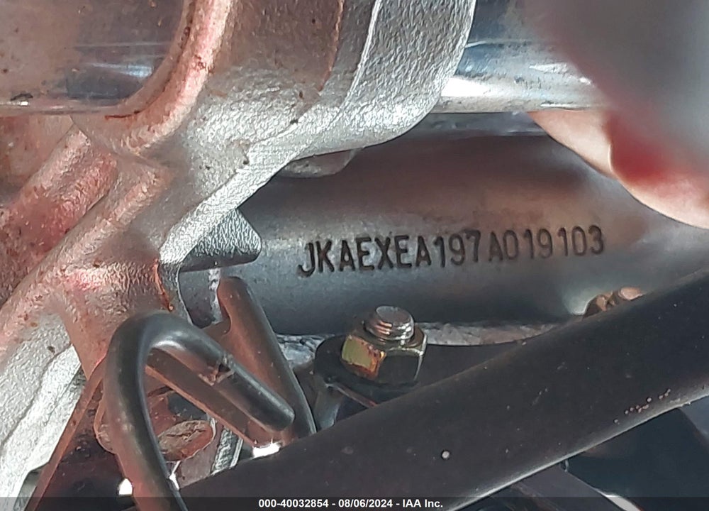 2007 KAWASAKI EX650 A VIN: JKAEXEA197A019103