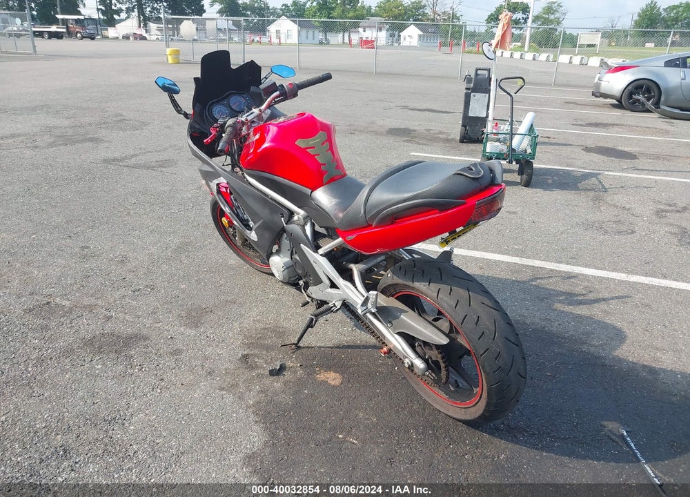 2007 KAWASAKI EX650 A VIN: JKAEXEA197A019103