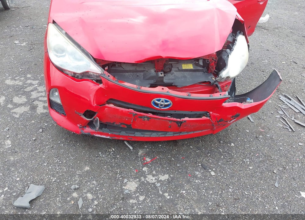 2012 TOYOTA PRIUS C ONE VIN: JTDKDTB36C1016952