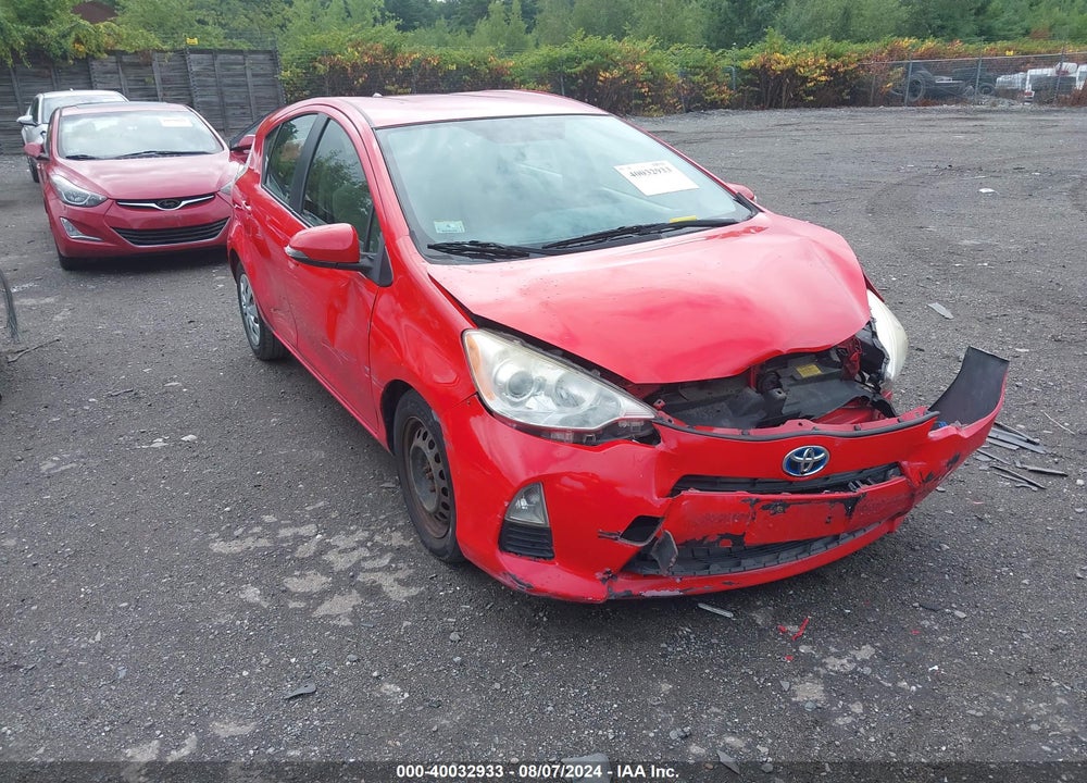 2012 TOYOTA PRIUS C ONE VIN: JTDKDTB36C1016952