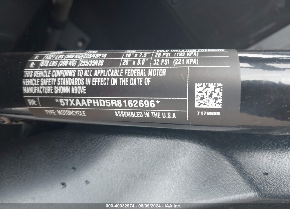 2024 POLARIS SLINGSHOT SL VIN: 57XAAPHD5R8162696