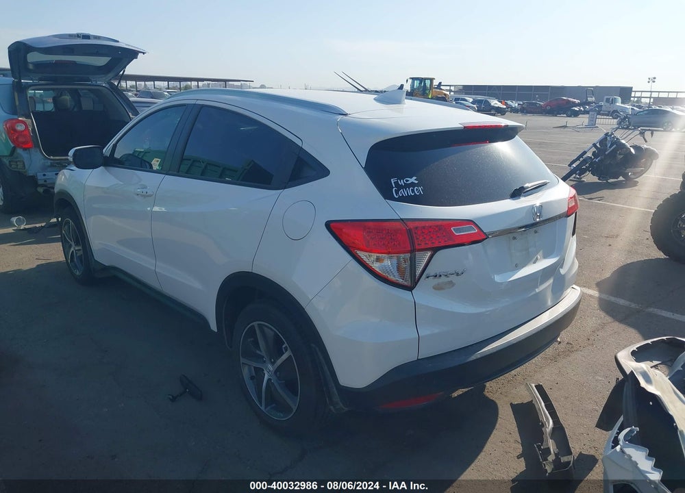 2022 HONDA HR-V 2WD EX VIN: 3CZRU5H57NM744637