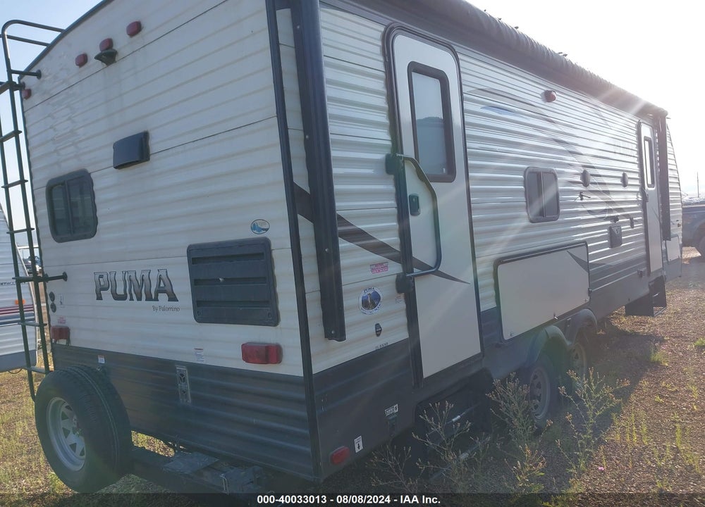 2018 FOREST RIVER PUMA TOWABLE VIN: 4X4TPUA20JP071895
