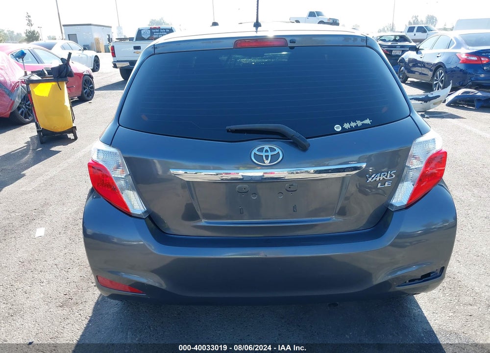2014 TOYOTA YARIS LE (TMC/CBU PLANT) VIN: JTDKTUD33ED575365
