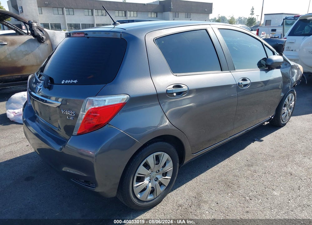 2014 TOYOTA YARIS LE (TMC/CBU PLANT) VIN: JTDKTUD33ED575365