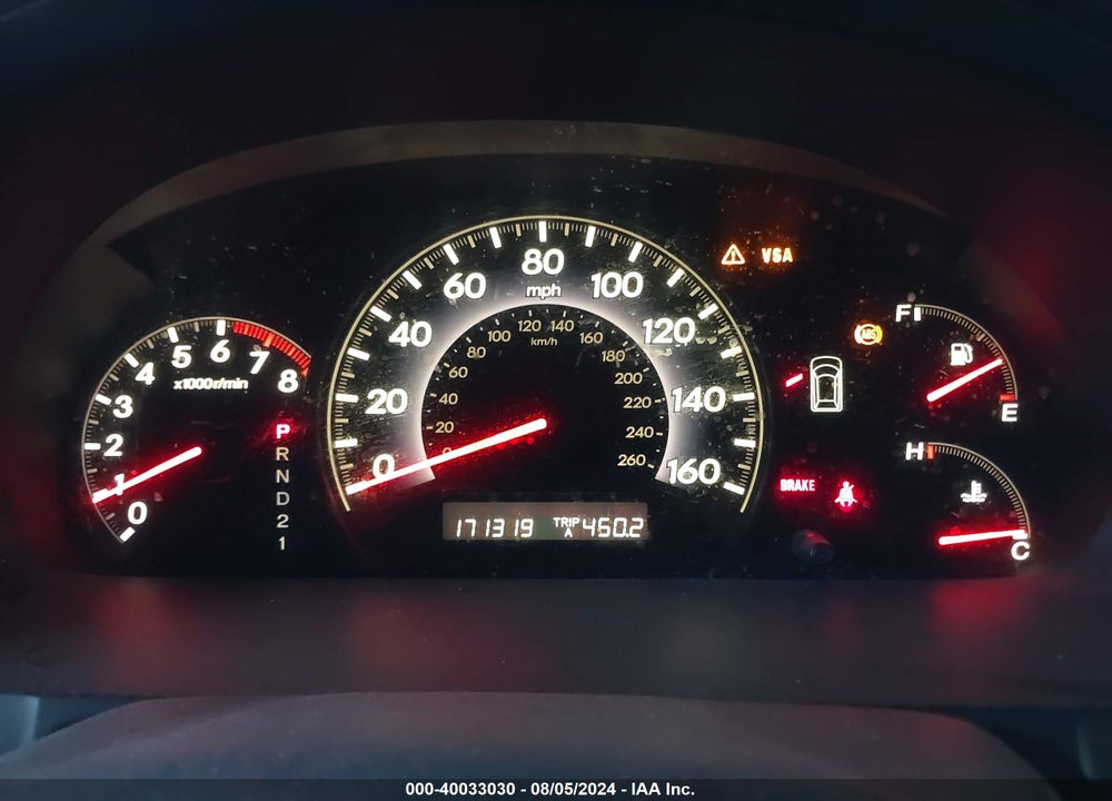 2005 HONDA ODYSSEY EX VIN: 5FNRL38455B065779