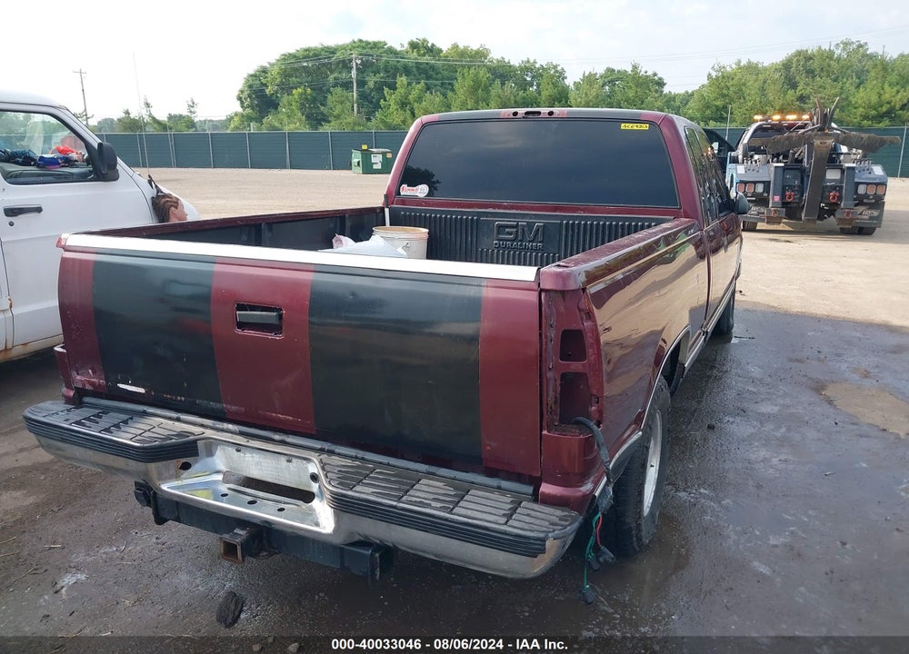 1998 CHEVROLET C1500 FLEETSIDE VIN: 2GCEC19R3W1183380