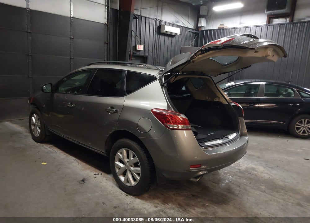 2012 NISSAN MURANO VIN: JN8AZ1MW3CW219622