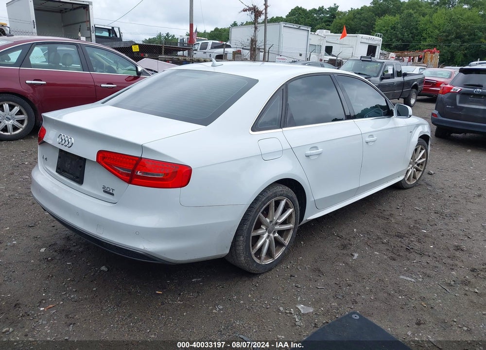 2015 AUDI A4 2.0T PREMIUM VIN: WAUFFAFL9FA073805
