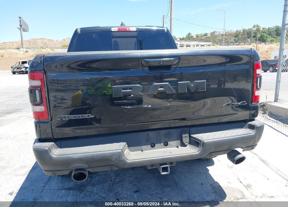 2019 RAM 1500 REBEL 4X4 5'7 BOX VIN: 1C6SRFLT6KN910174