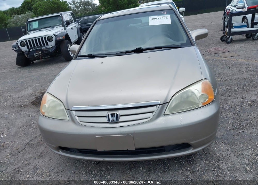 2002 HONDA CIVIC EX VIN: 2HGES26762H525323