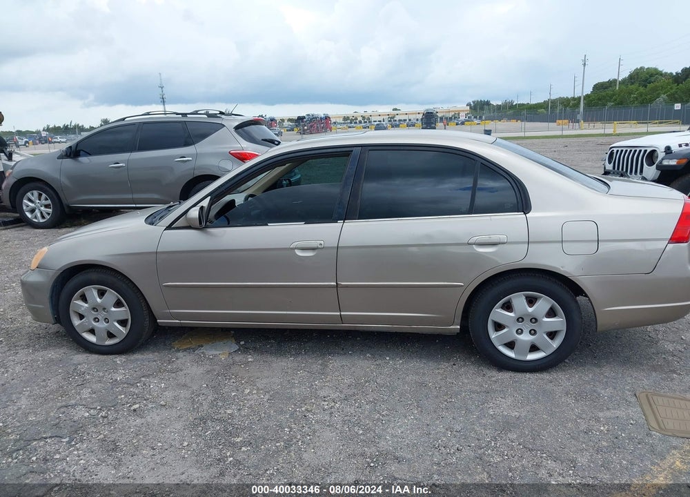 2002 HONDA CIVIC EX VIN: 2HGES26762H525323