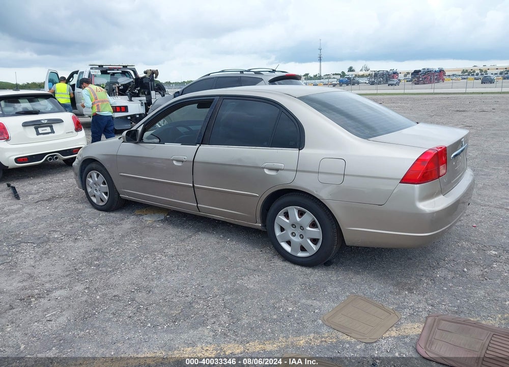 2002 HONDA CIVIC EX VIN: 2HGES26762H525323