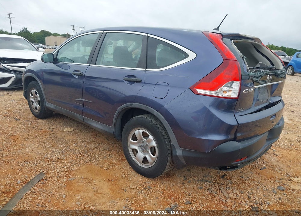 2013 HONDA CR-V LX VIN: 2HKRM3H34DH501316