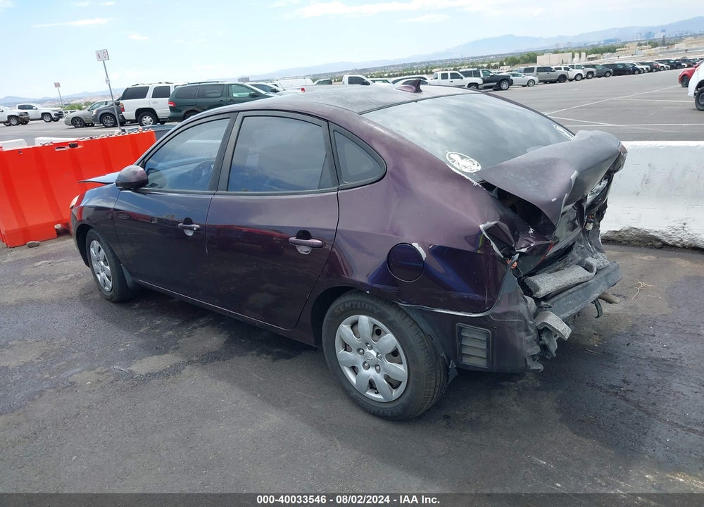 2009 HYUNDAI ELANTRA GLS VIN: KMHDU46D59U673407