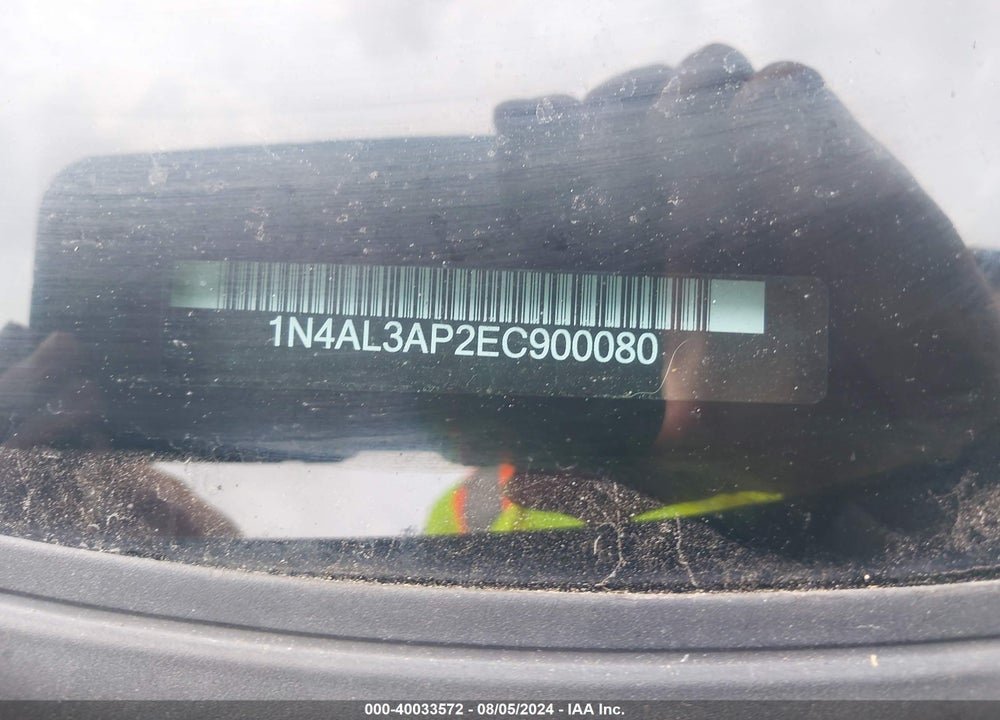2014 NISSAN ALTIMA 2.5 S VIN: 1N4AL3AP2EC900080