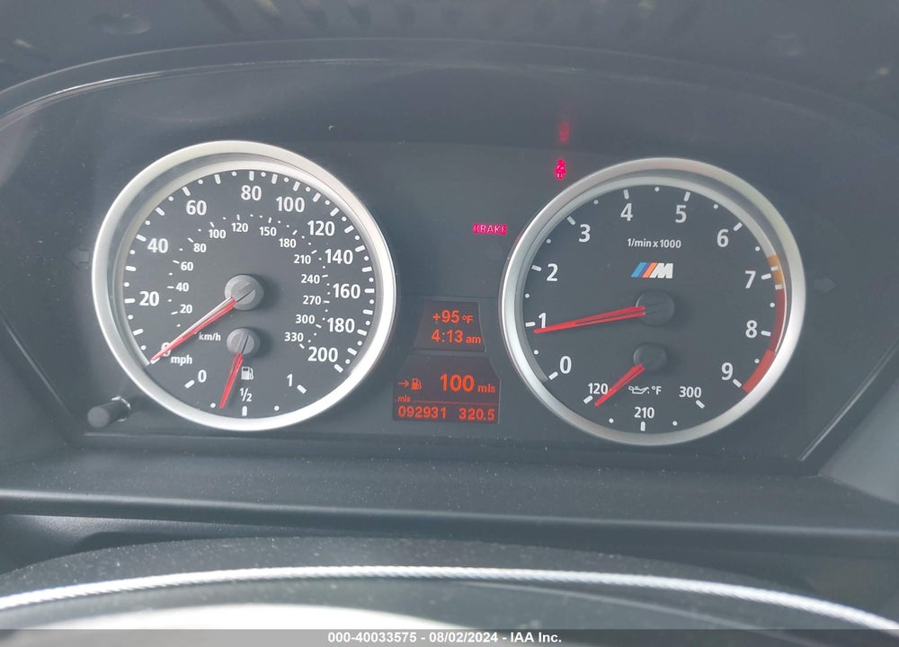 2008 BMW M5 VIN: WBSNB93508CX09171