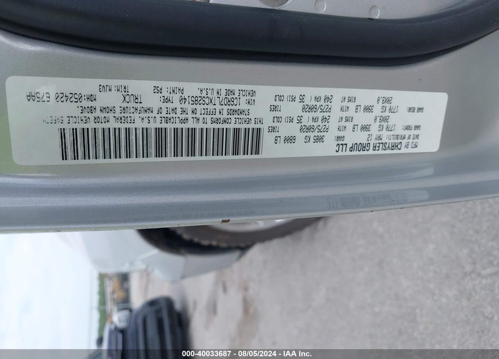 2012 RAM 1500 SLT VIN: 1C6RD7LTXCS285140