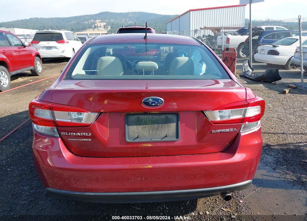 2019 SUBARU IMPREZA 2.0I VIN: 4S3GKAA65K3600662