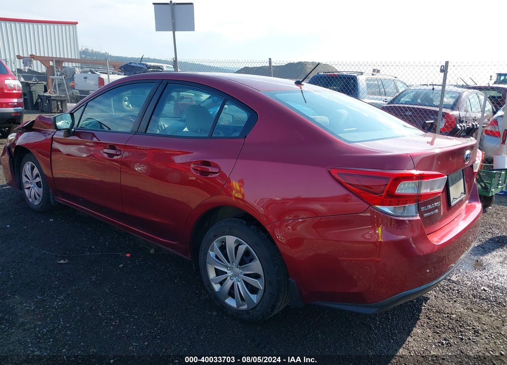 2019 SUBARU IMPREZA 2.0I VIN: 4S3GKAA65K3600662